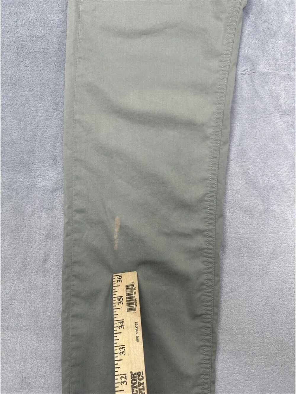 Faherty Reserve Pants Mens 34x32 Green Chino Movement Slim 5-Pocket Stretch